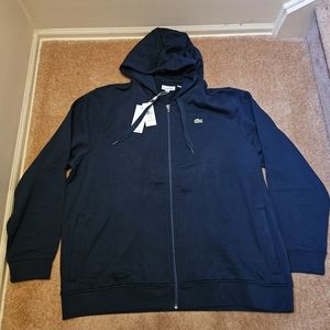 NWT Lacoste Sport Zip Up Hoodie Fleece Size 9 4XL